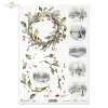 zimowe wianki, wianek, wieniec, wieńce, Winter Wreath, zima, widoczki, śnieg, park, lodowisko, zabawa na śniegu, retro, miniatura, miniatury, rośliny 3D, 3D efekt, winter garland, wreaths, Winter Wreath, winter, views, snow, park, ice rink
